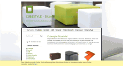 Desktop Screenshot of cubestyle-shop.net